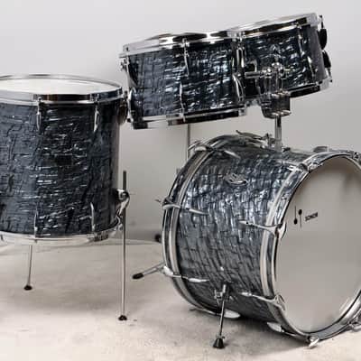 Sonor 20/12/13/16/5x14" 60's “New York” Drum Set Slate Pearl image 4