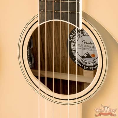 Fender Limited Edition California Vintage Palomino Antigua Finish Electric Acoustic with Hardshell Case image 7