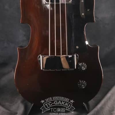 【マツモク製】Gibson EB-1 Type Violin Bass Vintage Gibson EB-1 Electric Violin Bass Brown 1969 | Cream City Music