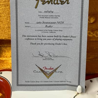 2004 Fender Custom Shop ’60 Stratocaster Relic Natural Relic COA Included (273) image 7