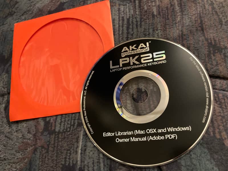Original Akai LPK25 driver CD from 2009 imagen 1