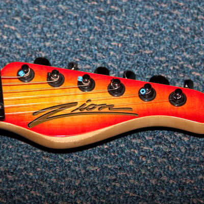 Zion Classic 1988 - Flame Maple, Cherry Sunburst, #1558, circa 1988 image 2
