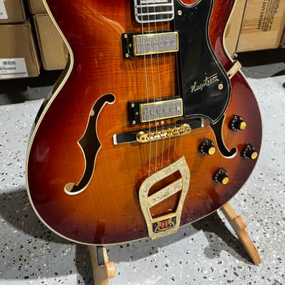 Hagstrom '67 Viking II Semi Hollow Guitar - Vintage Sunburst image 2