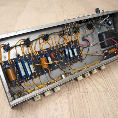 1964 Fender Bassman 6G6-B Blonde Brownface Vintage Pre-CBS Piggyback Tube Amp image 10