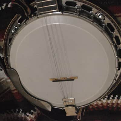 Iida Model 229 5 string Archtop Resonator Banjo 1979 natural w/ gig bag image 6