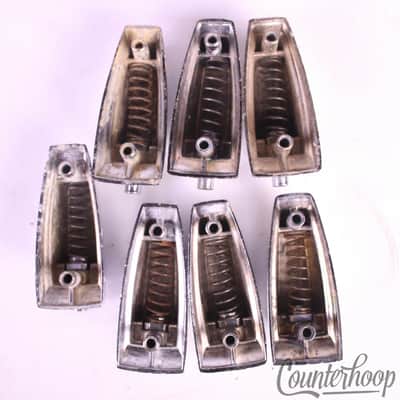 *Ludwig 7x Bass/Floor Tom Drum Large Lugs Classic Chrome Tension Lug Vintage 60s image 3