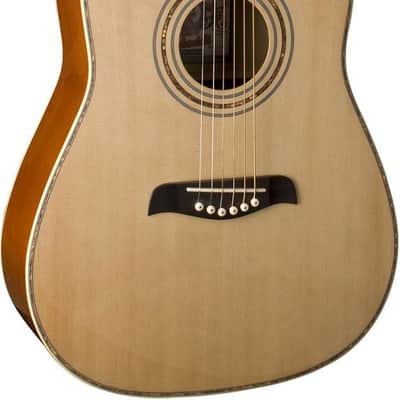 Oscar Schmidt 3/4 Lefty Dreadnought Acoustic Guitar - Natural - OG1LH image 2