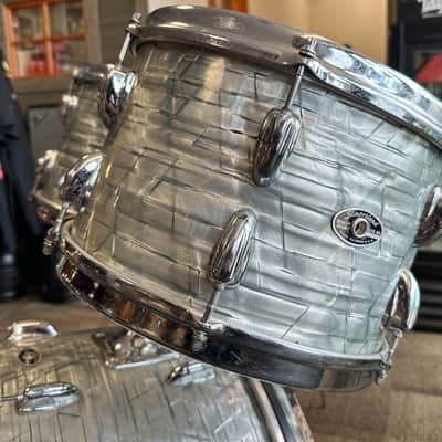 1970's Slingerland 4 Piece Kit - Light Blue Pearl, Drum Set image 2