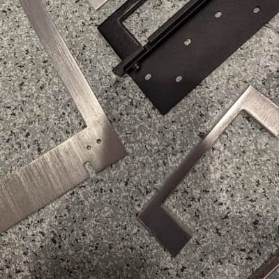 PIONEER JA-R102 Compatible Rack Mount Handles For CT-F  RG2+SR303 TX-D1000 Etc 1979 - Anodized Aluminum (Silver) image 5