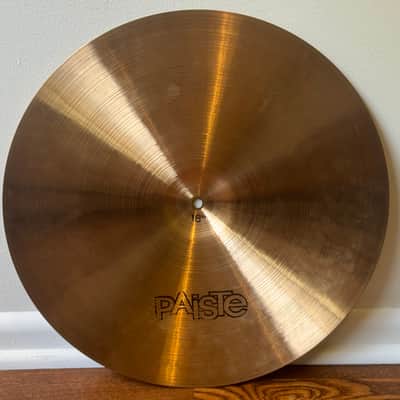 Paiste 18" 2002 Crash Cymbal 1974 - Black Label - Rare version with Big Beat hammering - VIDEO image 9