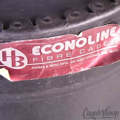 *Humes&Berg 10"Econoline Fibre Rack Tom Drum Case 13.5x10.5+3+Straps Hard Shell* image 2