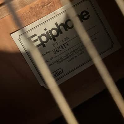 Epiphone FT-120 Acoustic Guitar 1980s - Natural image 2