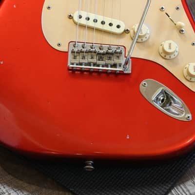 Minty! 2018 Fender Custom Shop Limited Edition Big Head Stratocaster Electric Guitar Aged Candy Apple Red + COA OHSC image 7