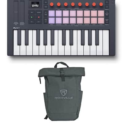Novation FLkey 2 Mini 25 25-Mini-Key MIDI Keyboard Controller+Laptop Backpack