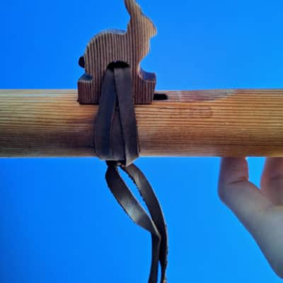 Blue Bear Flutes Native American 5 Hole Flute Low E 2023 - Western Cedar - Rabbit Totem image 3