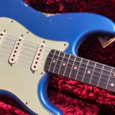 Fender Custom Shop Stratocaster '63 2023 - Aged Lake Placid Blue Relic image 7