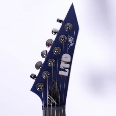 ESP Ltd Static-600V Wayne Static Signature Guitar 2009 Gun Metal Blue image 6