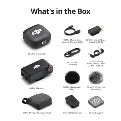 DJI Mic 3 Advanced Mini 2.4GHz Wireless Microphone System image 7