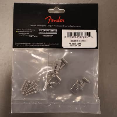 Fender American Standard Stratocaster Bridge Saddles ('08-Present), Nickel, Set of 6 image 3
