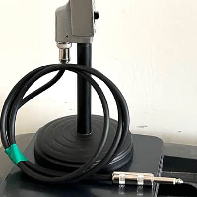 Rare 1960's TEISCO DM-306 Dynamic Microphone, working, w/stand and cable image 5