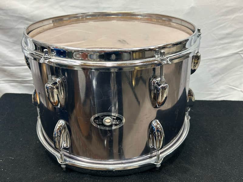 Slingerland 8X12" COW Rack Tom (8145-1045) 90's - Chrome Over Wood image 1