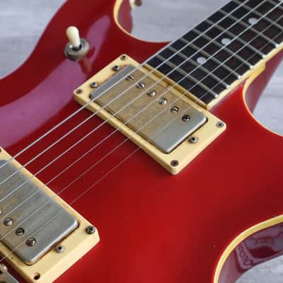 1982 Ibanez Japan AR100 Artist Double Cutaway (Fire Red) image 6
