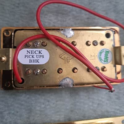 Gretsch Gold Bridge & Neck Humbucker Set~Rings & Mount Scews Included~Brand New image 3