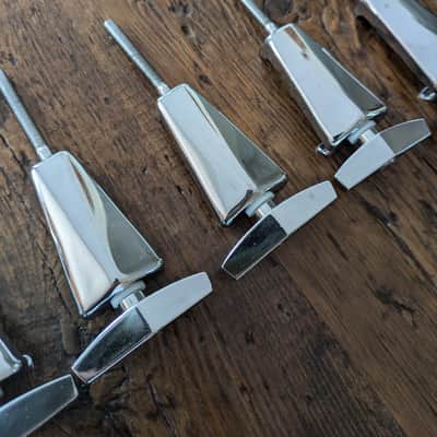 Pearl Bass Drum Tension Rods and Claws (x8) 1990s image 4
