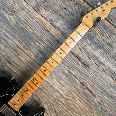 Used Fender Custom Shop 1952 Telecaster Relic - Black over CAR w/OHSC image 3