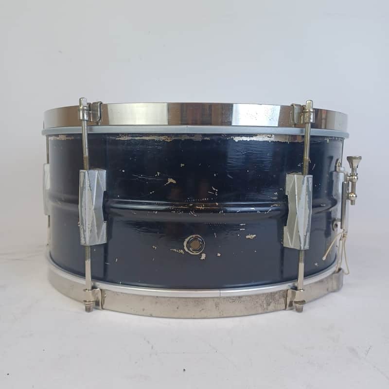 Gretsch Broadkaster 6.5x14"Snare Drum Vintage 30s Nickel over Brass NOB Shell US image 1