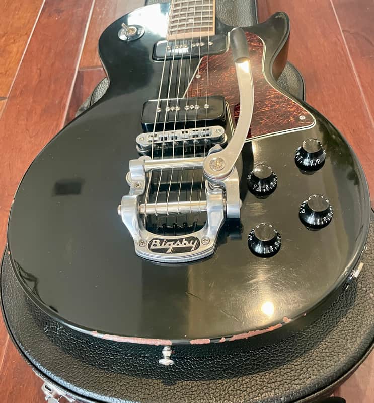Gibson Les Paul Special P-90 2012 Ebony – Upgraded Bigsby B7 & Pro