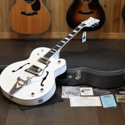 2022 Gretsch G7593T-BD Billy Duffy Signature Falcon w/ Bigsby Hollow-Body Electric Guitar White + COA OHSC image 1