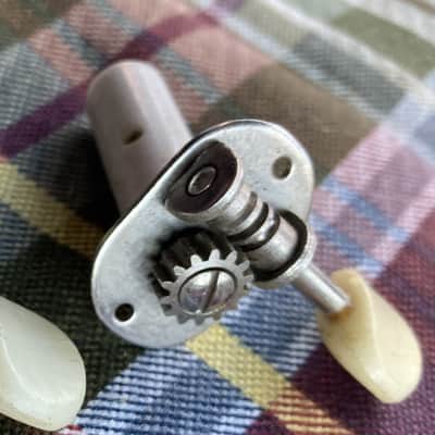 Single Vintage 1960s Goya, Zenon, Teisco Nylon/Classical Bass Side Guitar Tuner image 1