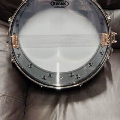 Pearl DC1450S/N Dennis Chambers Signature 14x5" Cast Aluminum Snare Drum 2010s - Black Nickel over Aluminum image 4