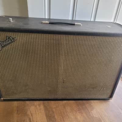 Vintage Fender Bandmaster Piggyback 2x12 Speaker Cabinet 32" w/ Original Fender Speakers & Tilt-Back Legs image 5