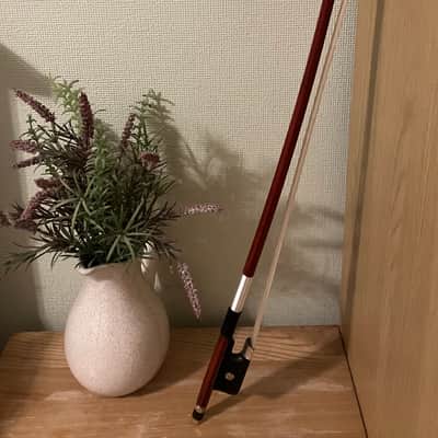 GB Bows Brazilwood - Natural - Double Bass French Bow - New Hair. Open To Offers image 6