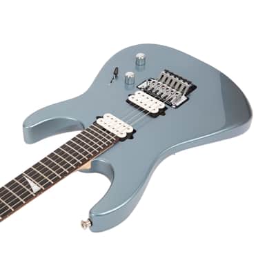 2021 Jackson MJ Series Dinky DKR Electric Guitar, Ebony FB, Ice Blue Metallic, JFJ210XXXX image 2