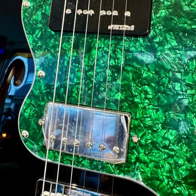 Vintage Guitars 30th Anniversary V72 Tele (SUPER FLAME MAPLE NECK) Boulevard Black image 6