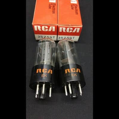 NOS PAIR RCA 35Z5GT Rectifier Radio AA5 Vacuum Tubes TESTED 1.9629 image 1
