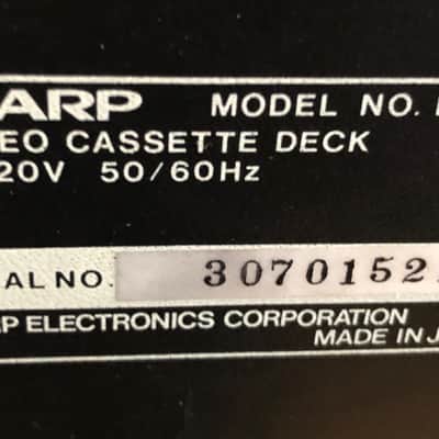 Sharp RT-4040 Dual High Speed Dubbing Cassette Deck image 8