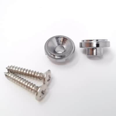 True Custom Shop® Chrome Round Vintage Old Style String Tree Retainer for Fender Tele & Strat image 3