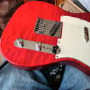 Fender Telecaster custom shop 2012 - Candy Red with abalone dot inlays.