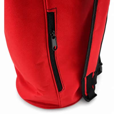 ZAZA - Professional Colorful Doumbek/Darbuka ClassicSize - Bag Carry Case - Premium Nylon Fabric Gig-bag - Red image 2