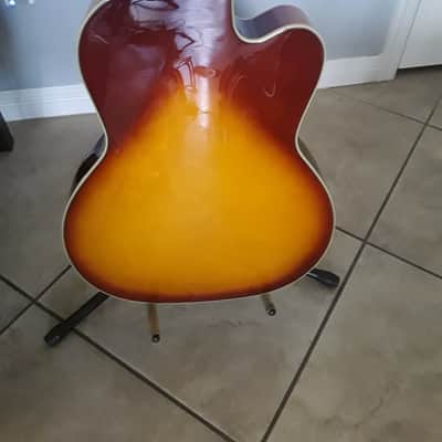 Left handed, Kay Pro Bass K162VHS 2019 - Honey Burst image 4