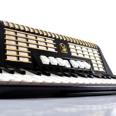 Immagine Top German Made LMM Accordion Hohner Verdi III N - 120 bass, 10 reg./Master switch+Original Hard Case & Brand New Leather Shoulder Straps ~ VIDEOS - 7