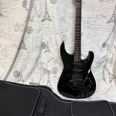 1985 GTX Model 23 “Super Strat” Dinky Reverse Style Headstock Made In Korea Midnight Blue Metallic Finish Made by Kaman Music with Roland GK-2A Synth Pickup