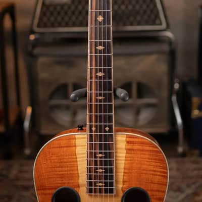 Beard Guitars Legacy E Model Round Neck - Custom Natural with Two Tone Upper Bout image 4