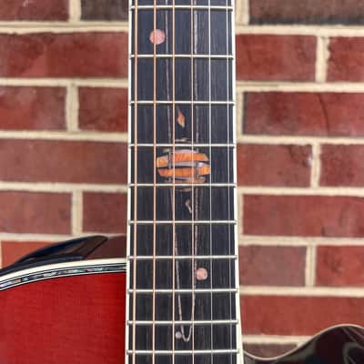 Takamine 2024 LTD, Solar System, Gloss Penumbra Blue Fade, Sitka Spruce Top, Rosewood Back & Sides, Ebony Fretboard, CTF-2N Electronics, Case image 5
