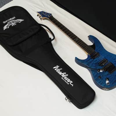 Washburn PXM10FRQTBLMLH Parallaxe Quilt Maple Doublecut (Left