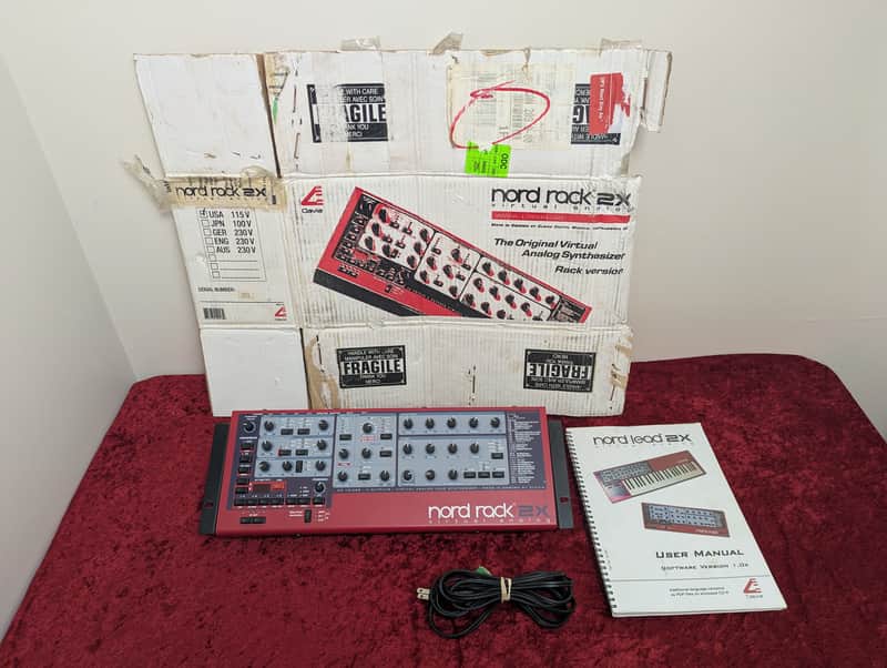 Nord 2X Rack 20-Voice Rackmount Desktop Virtual Analog Lead Synthesizer Synth 2003 - 2014 - Red image 1